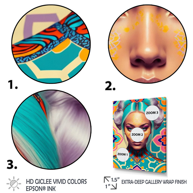 Dakota Fields Retrofuturistic Contemporary Hipsters VI On Canvas 3